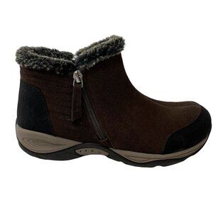 Easy Spirit Elinot Comfort Bootie Shoe Women's 6.5 Dark Brown Cushioned‎